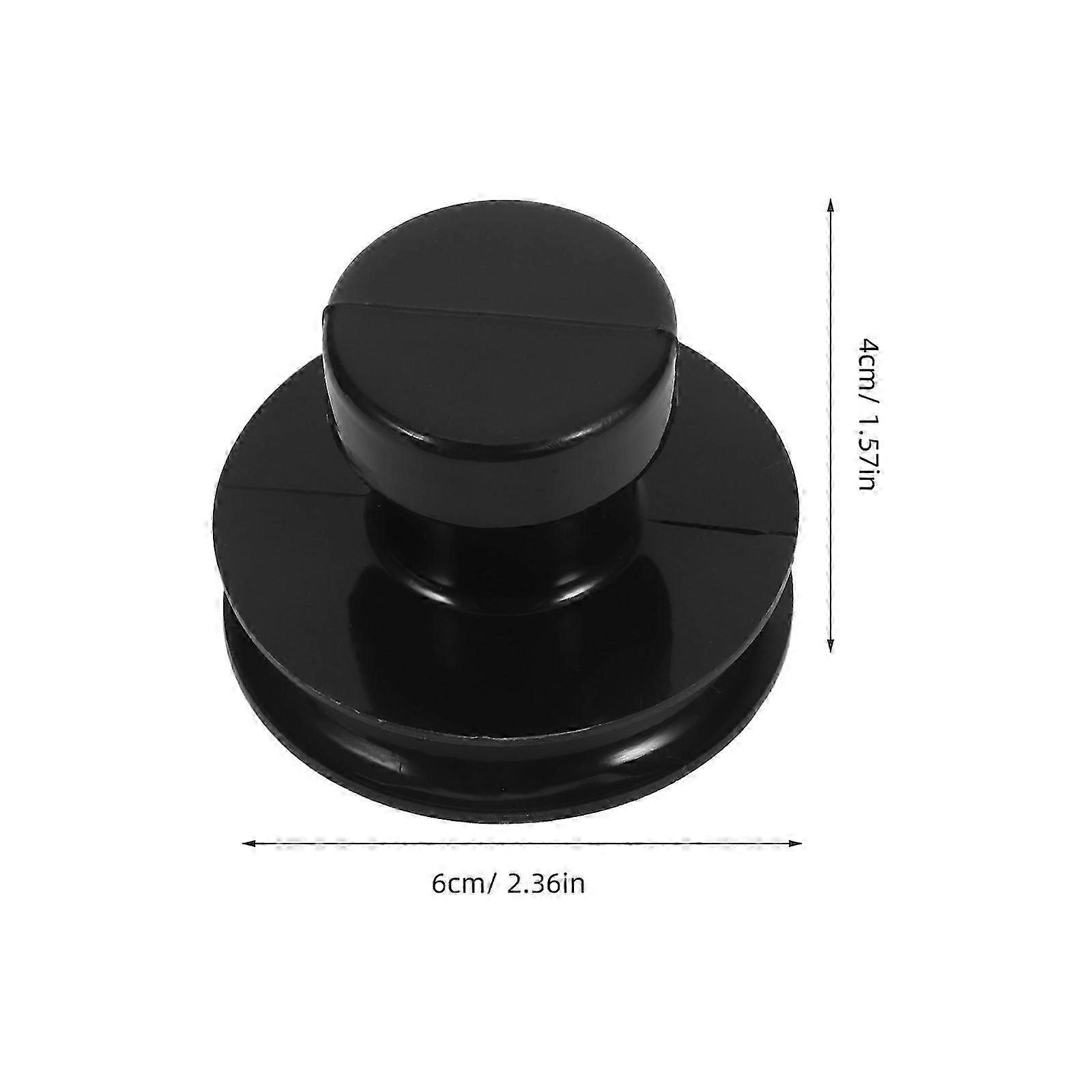 Black Rubber Singing Bowl Suction Cup for Replacement Use 2Pcs Handles