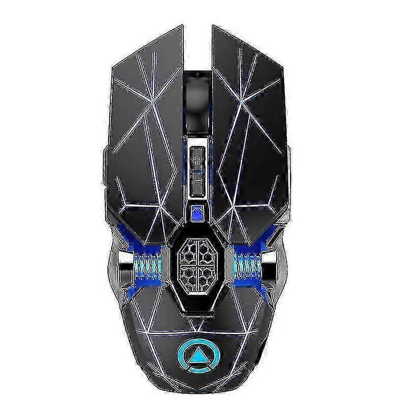 Wireless Silent Gaming Mouse Adjustable Color Light Streamline Design Pc Mice