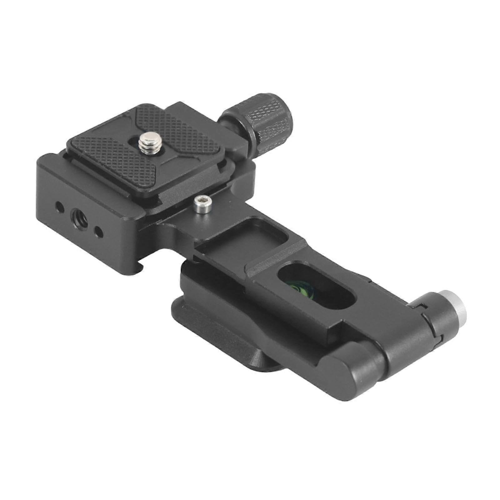 Camera L Bracket with Dovetail Mount Aluminum Alloy Tripod Quick Release Plate Vertical Horizontal Switching