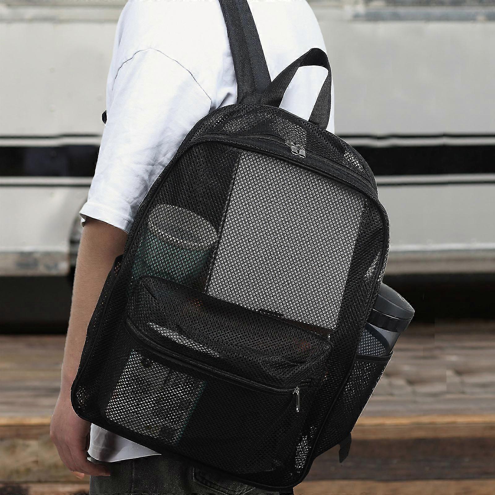 Transparent Mesh Backpacks Beach Bag Extra Large