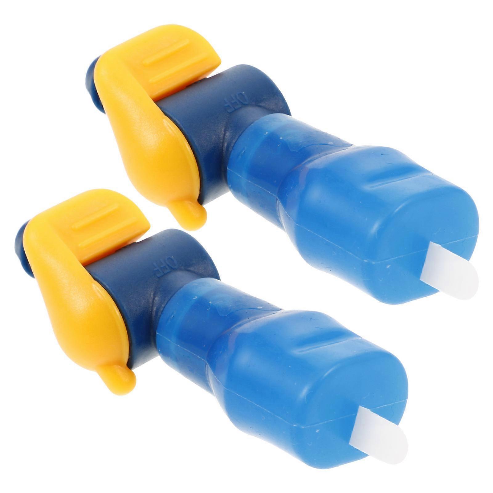 Bite Valve Replacement Connector for Hydration Bladders 2Pcs Blue