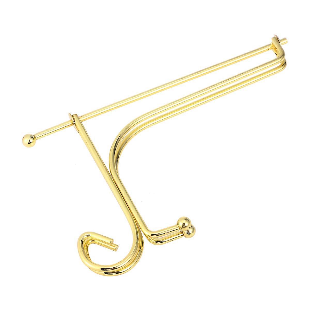Suporte de ferro para exibir pratos dourados de 15 cm (6 polegadas).