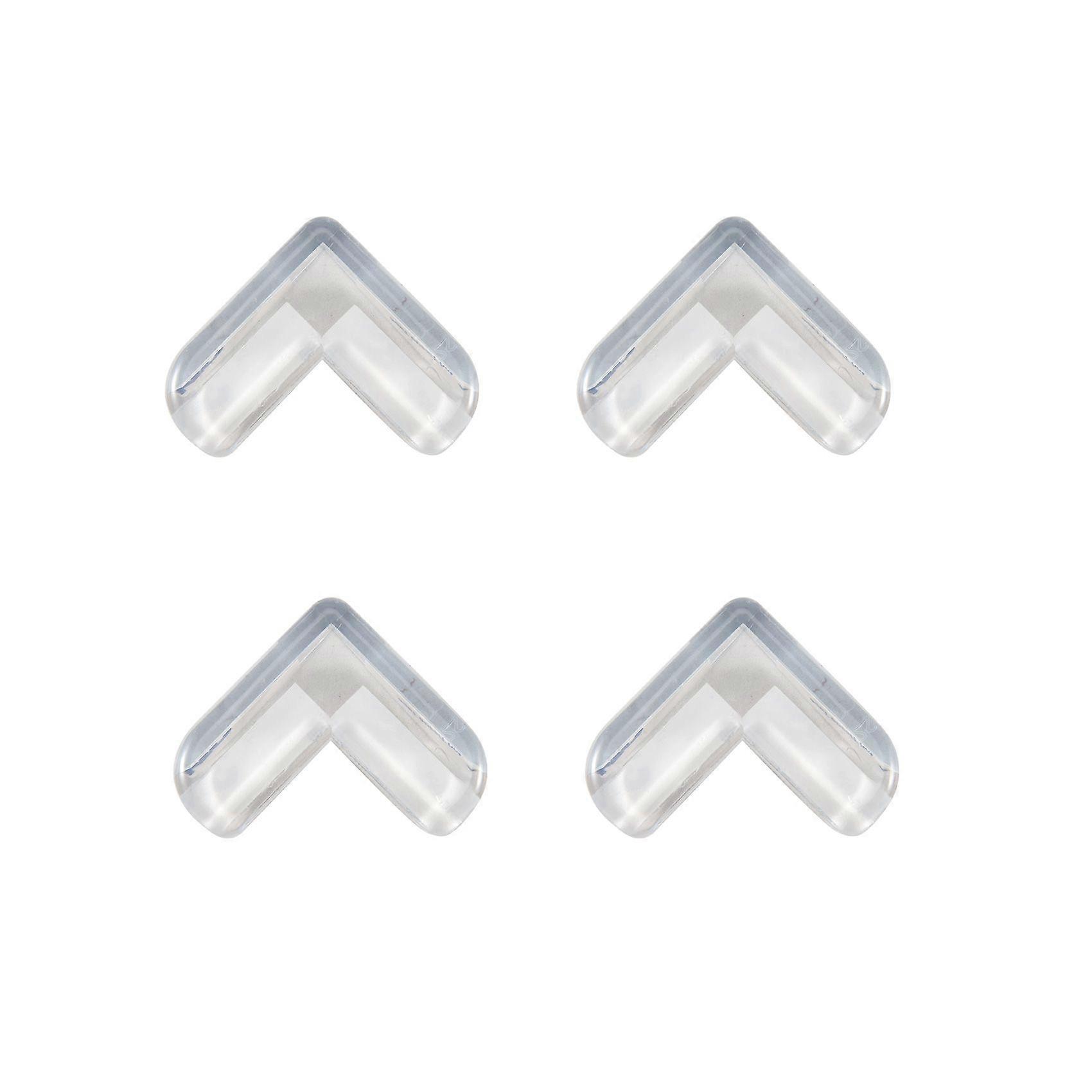 4 Pieces Clear Safety Soft Plastic Table Desk Corner Guard Protector