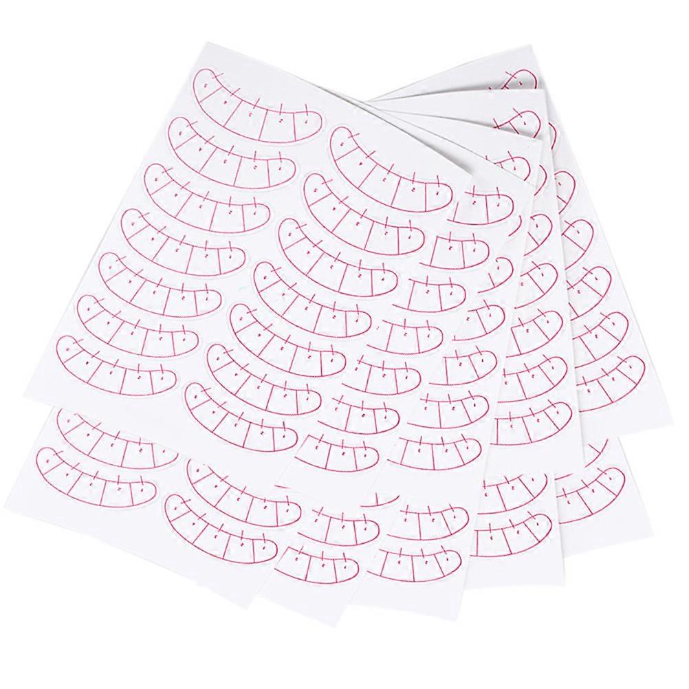 Eye Lash Practice Paper for Grafted Eyelashes Stickers 10 Sheets Pink