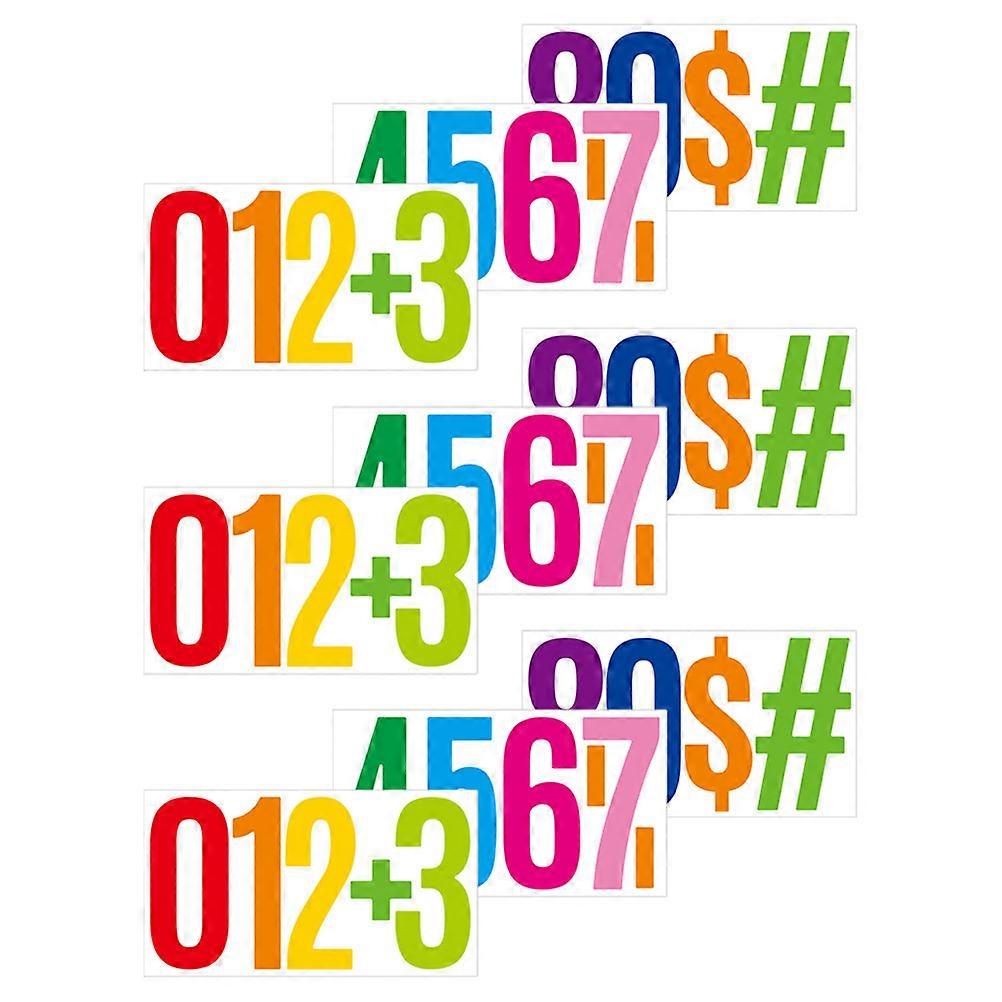 Digital Sticker Waterproof Mailbox Number Sticker for Mailbox 3Sets Vinyl