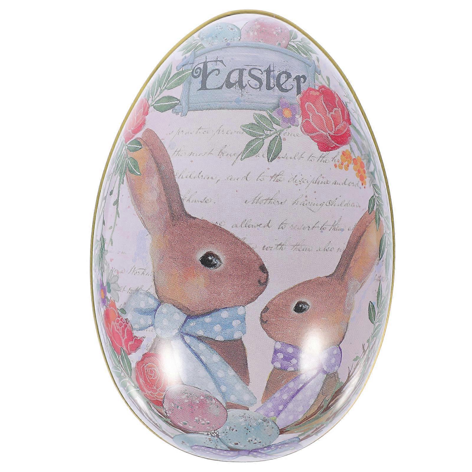 Easter Egg Shaped Box Practical Design Candy Container Multi 11.00X7.00X6.50CM Storage 1Pack