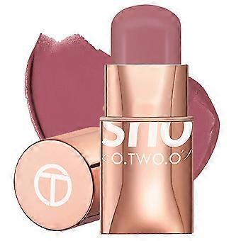 O.TWO.O Rossetto Blush Stick 3 in 1 Occhi Guance e Lucidalabbra Blush Stick Leggero Impermeabile modulabile Trucco da Donna 01