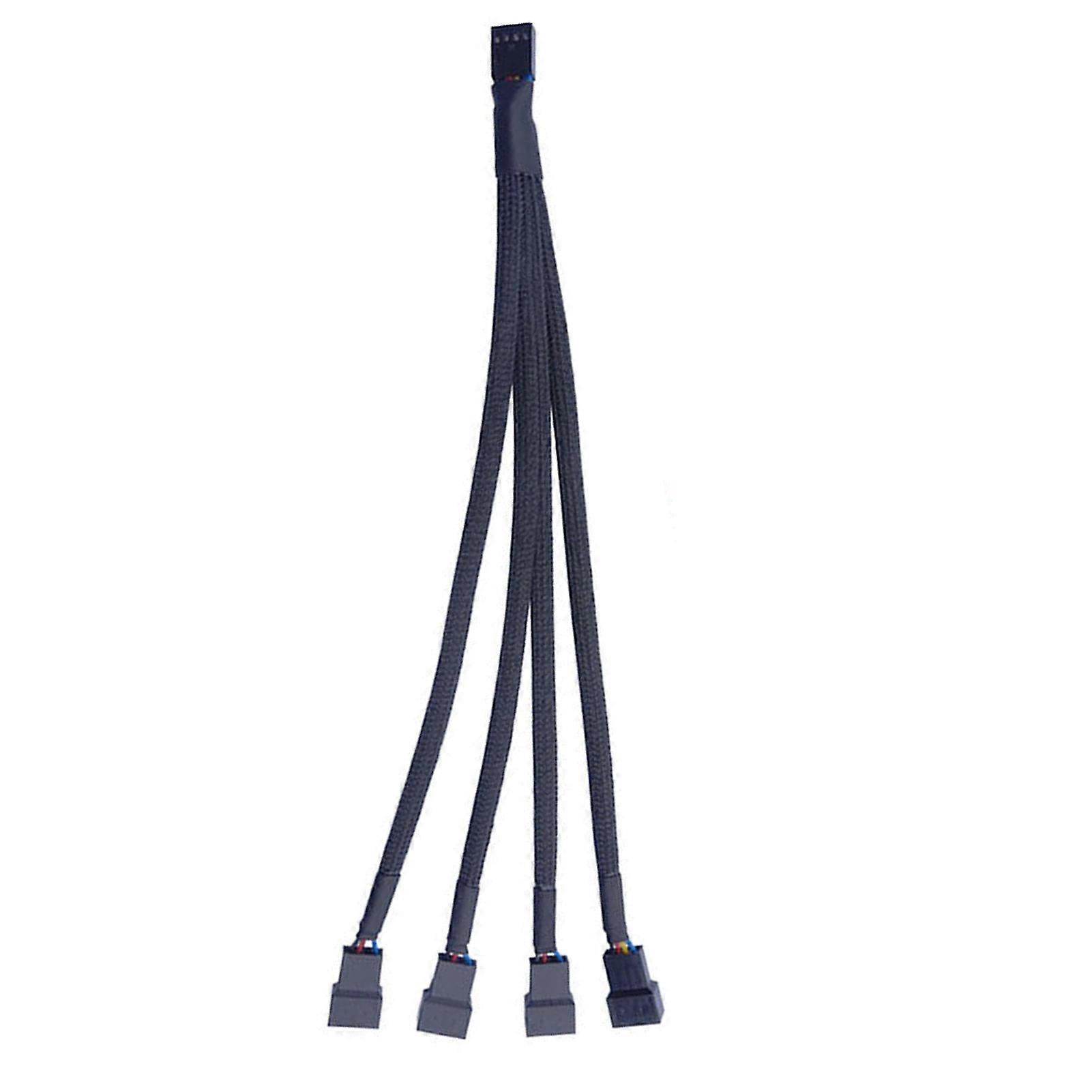 4Pin Computer Cooling Fan Adapter Cable 4-in-1 Computer CPU Fan Adapter Cable Computer Cooler Patch