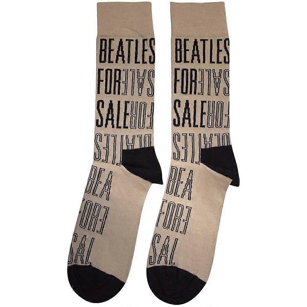 Die Beatles For Sale Text Outlines Repeat Ankle Socks