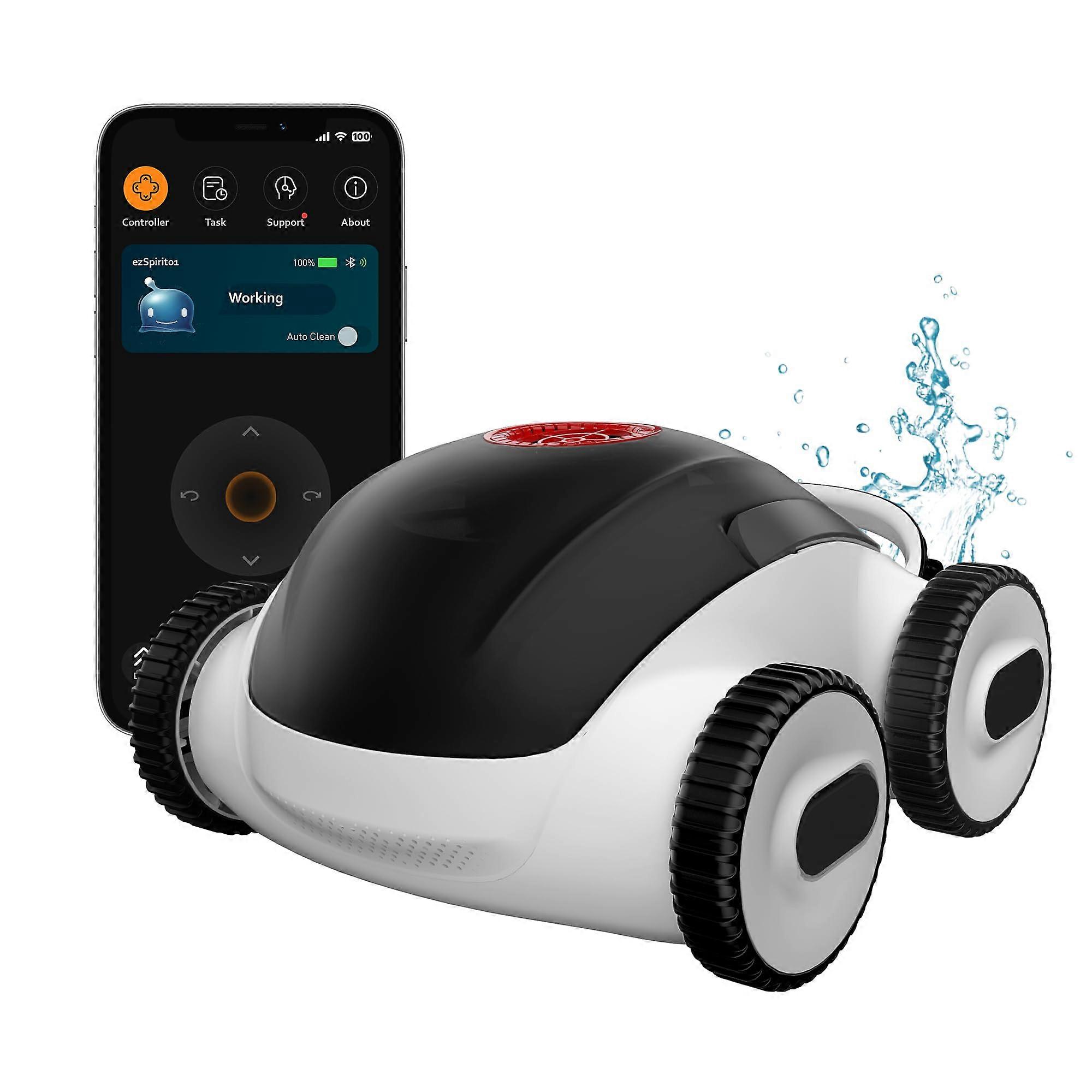 Cordless Robotic Pool Cleaner with Smart App Control, Automatic Vacuum for Above and Inground Pools