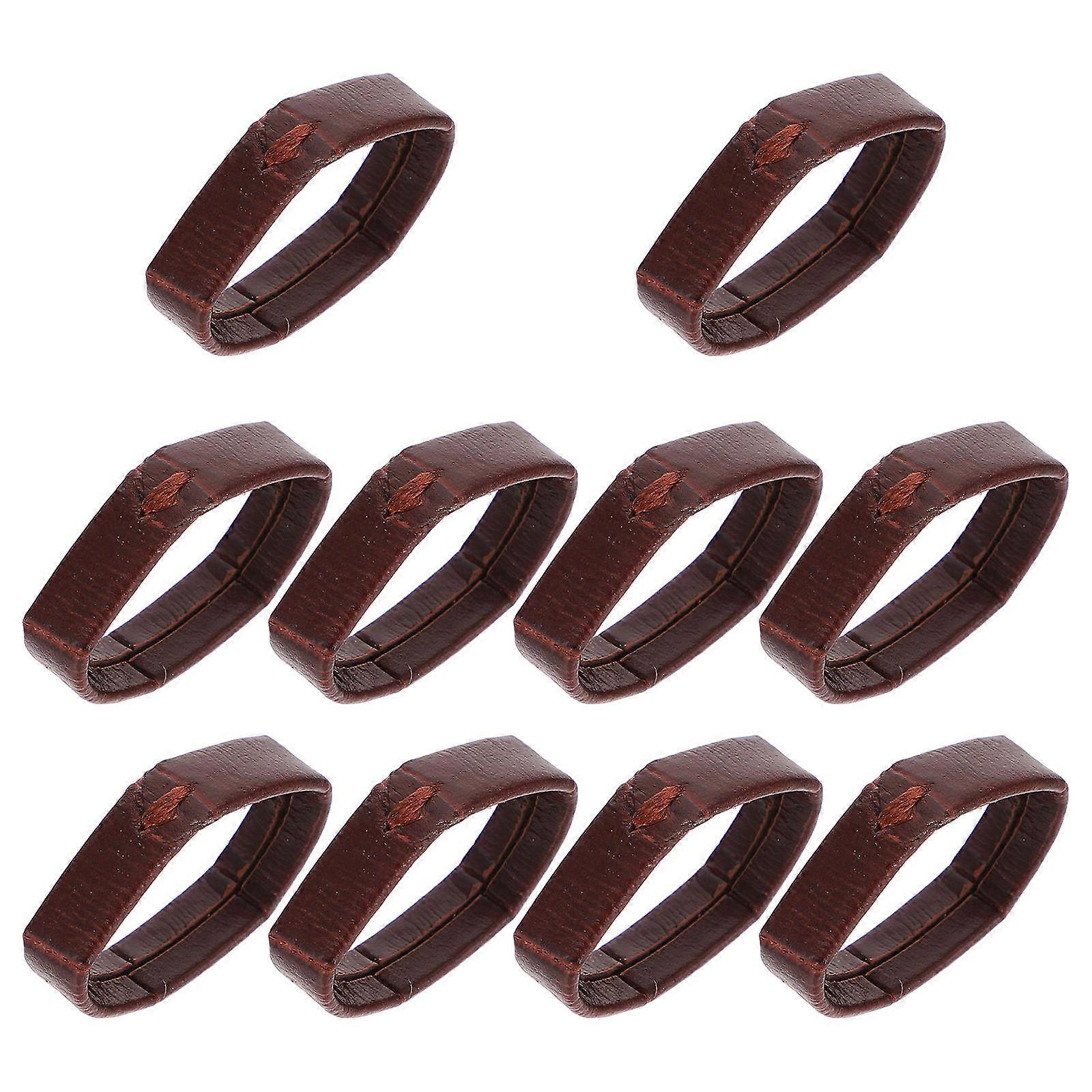 10Pcs Leather Watch Strap Loop Replacement Watchband Loop Watch Band Supple Loop