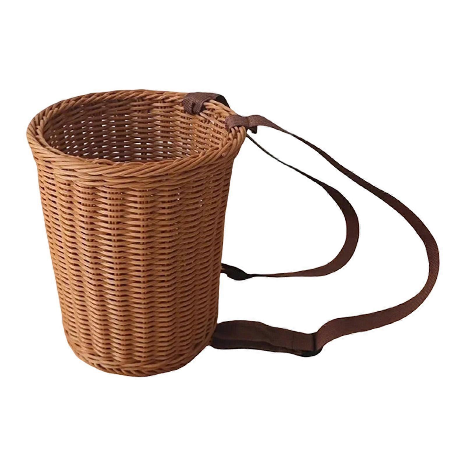 Gewebter Blumenkorb, Rucksack, Obstgarten, Camping, Teeblätter-Pflückkorb