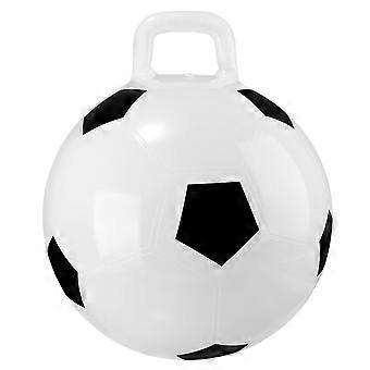 1pc 45cm oppustelig PVC fodbold legetøj hoppebold indendørs udendørs aktivitetsbold til børn børn (hvid, fodbold)