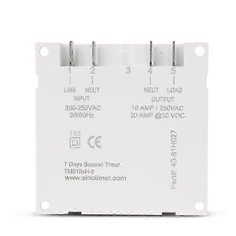 SINOTIMER TM618SH 220V 1 Second Interval Power Supply 7 Days Weekly Programmable Digital Electronic