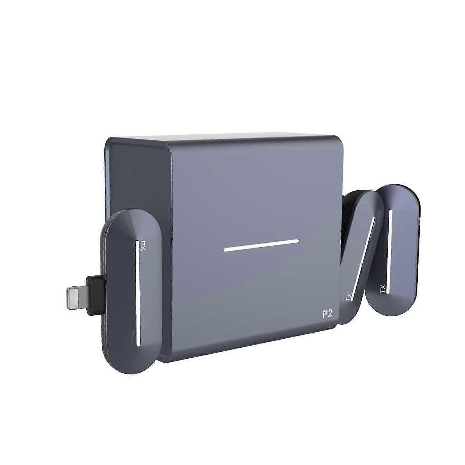 P2SL Wireless Mic System 2 Transmitters 150m Range 700mAh Case