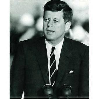 John Fitzgerald Kennedy (JFK) discurso Fotografia em preto e branco Quebra-cabeças de madeira legais