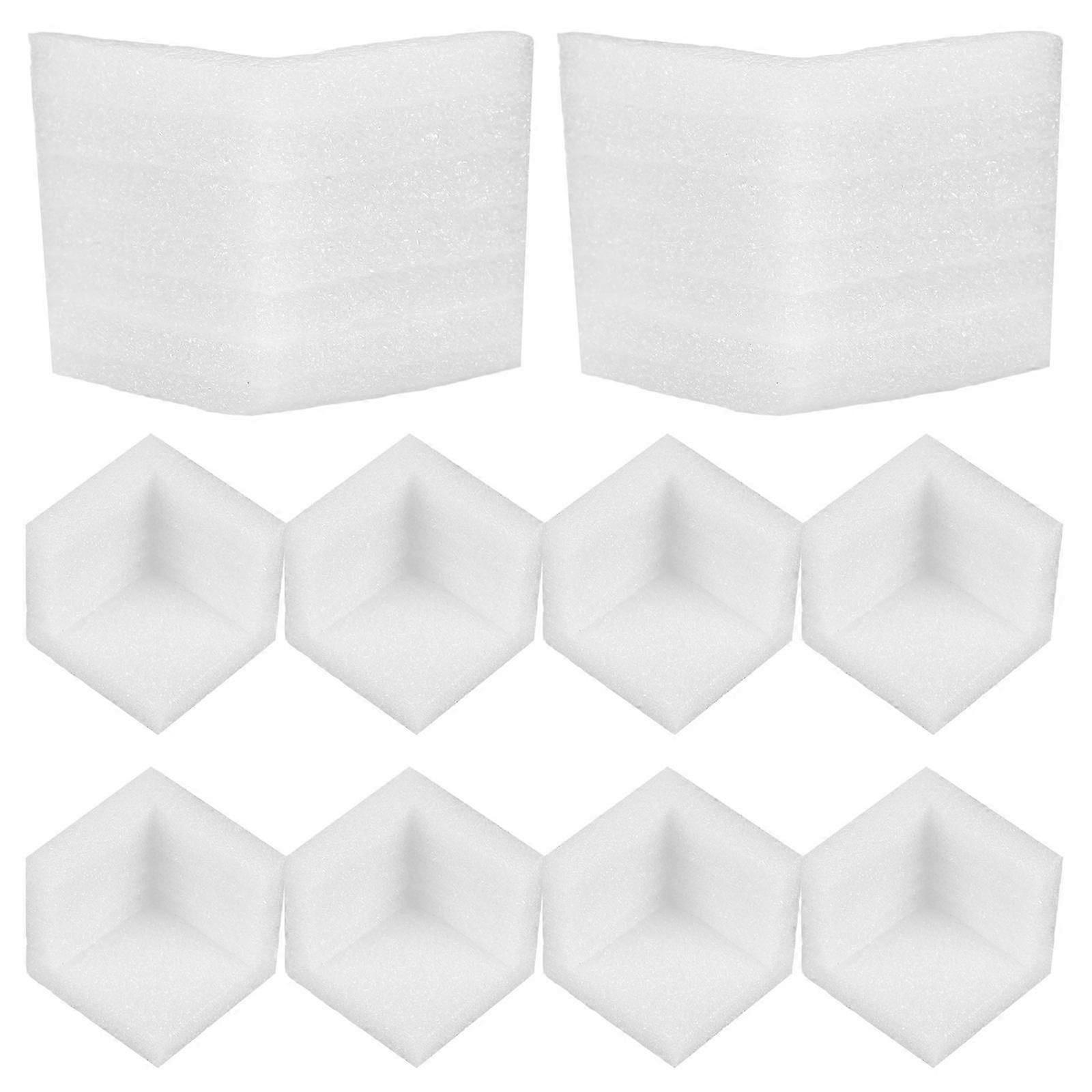 12Pcs EPE Foam Corner Guards for Packaging Protection White
