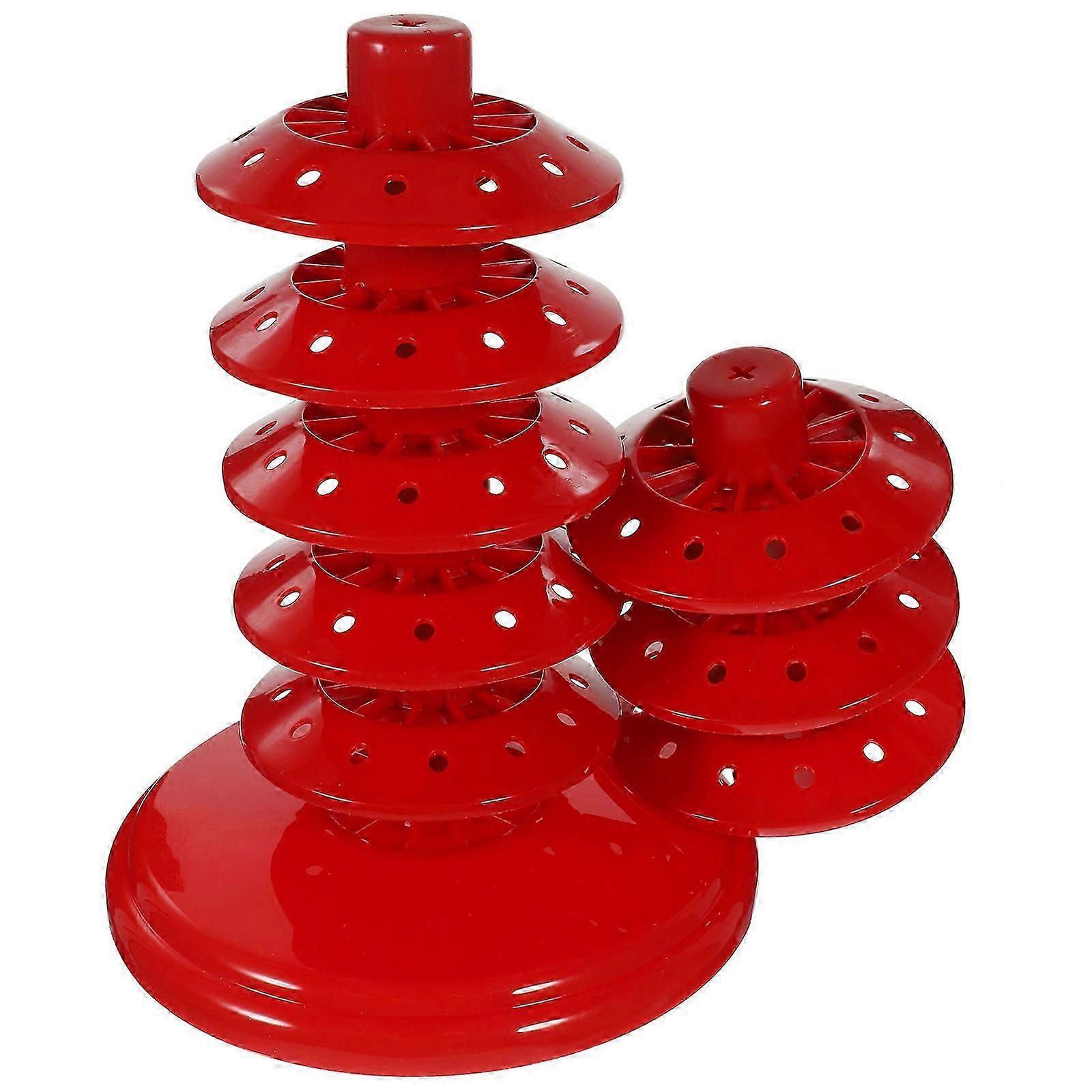 Red Lollipop Stand Multi-Tier Holder for Displaying PP Material