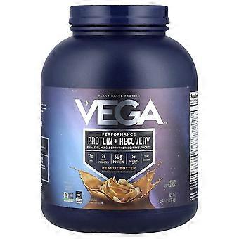 Vega, plantebasert protein, ytelsesprotein + restitusjon, peanøttsmør, 1,93 kg