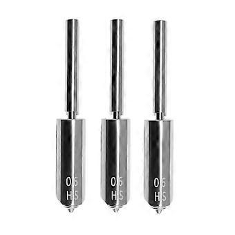 3Pcs Nozzle for Anycubic Kobra S1 Max 0.6mm Heatbreak Hotend Quick Install Replacement Extruder Hotend Parts