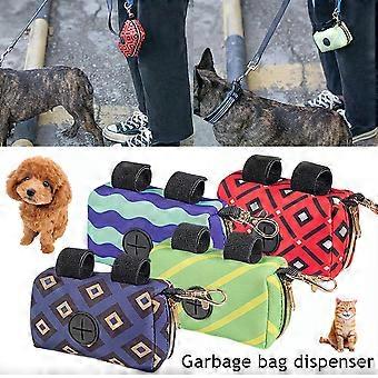 Compact Dog Waste Bag Dispenser Fit for Leash Harness Belt Waterproof Material