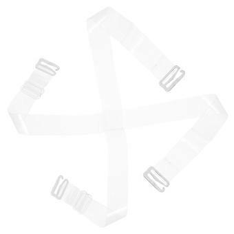 Transparent Invisible Crystal Silicone Bra Shoulder Strap Non-slip Woman Replacement Bra Strap Elastic Adjustable Bra Accessories (1.8cm)