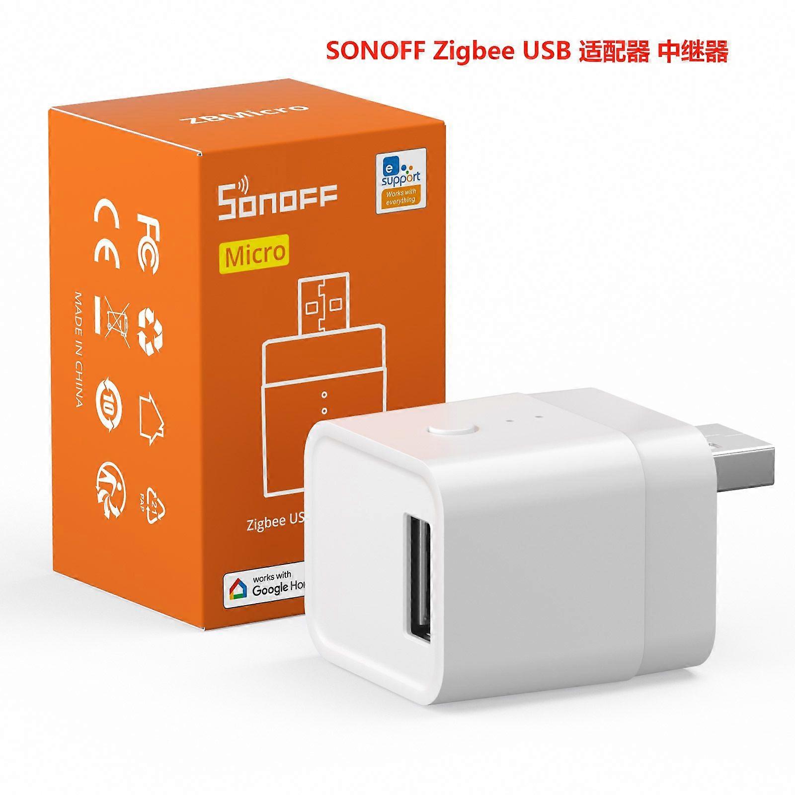 Compatible SONOFF ZBMicro Zigbee USB smart adapter plug; supports data transfer relay function.