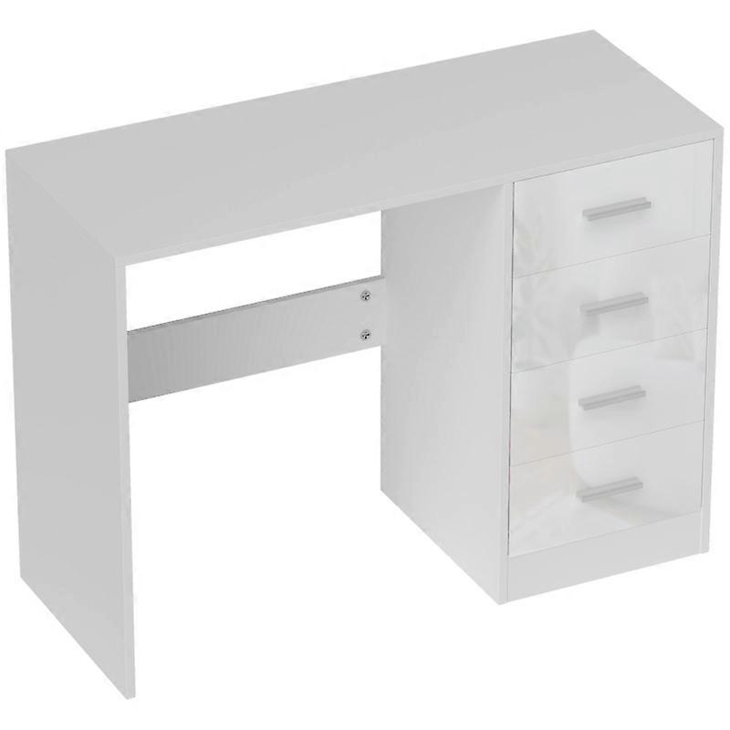 MDF Computer Desk with 4 Drawers