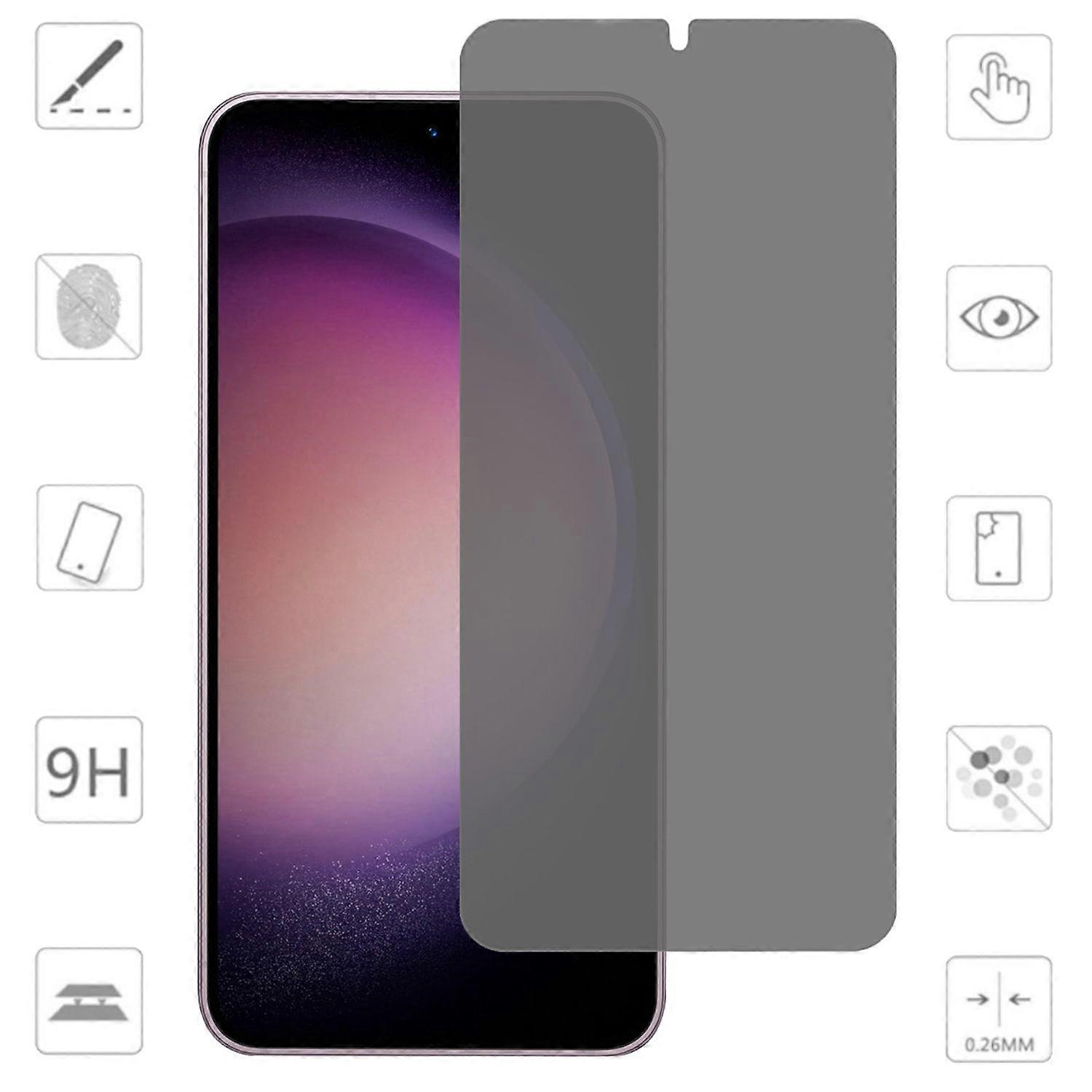 For Samsung Galaxy S24 Plus 2x 2.5D 0.26mm Privacy H9 Tempered Glass Transparent Screen Protector Accessories