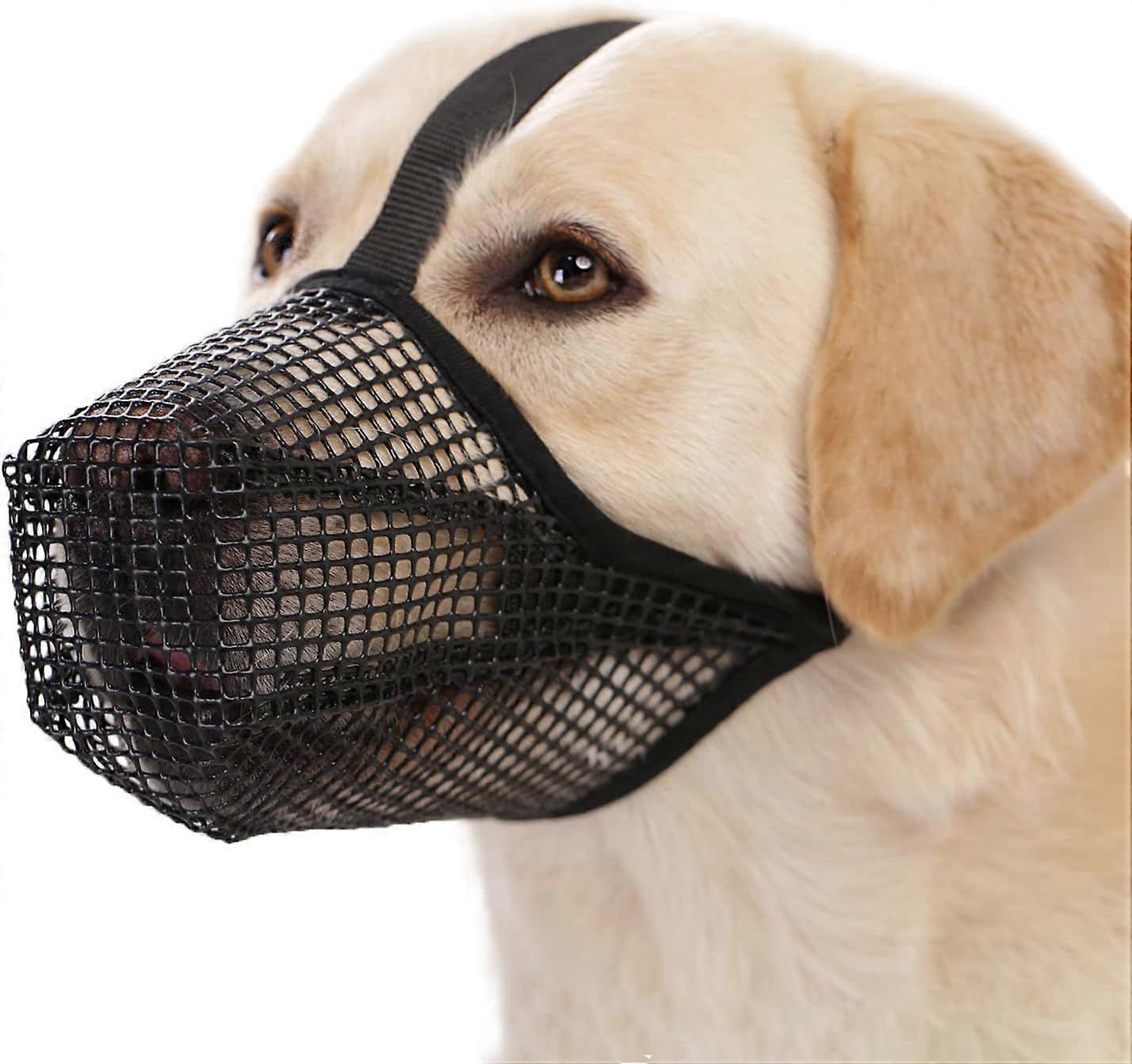 Dog Muzzle, Soft Mesh Muzzle for Small Medium Large Dogs Labrador German