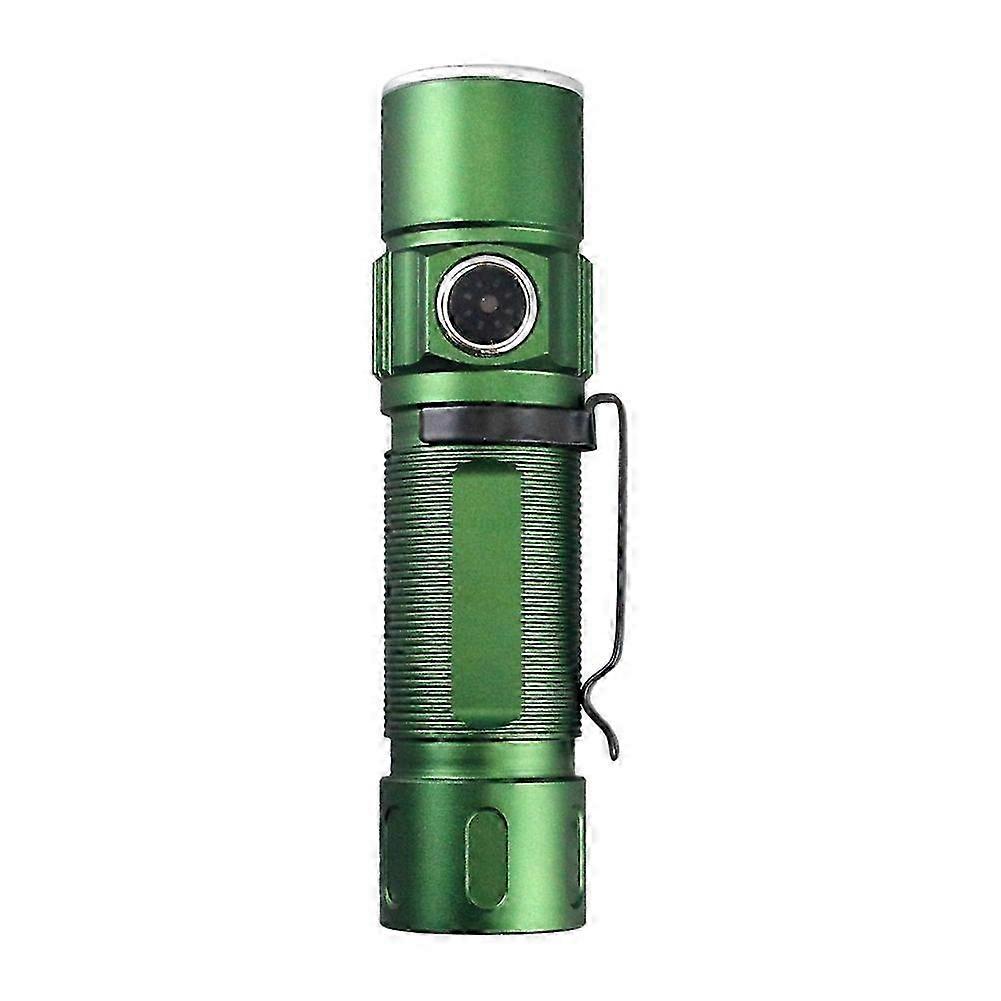Flashlight Outdoor Highlight Mini Power Display Glare 3LED Flashlight Green