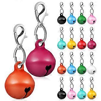 20 Pcs gato cão coleira sinos pet colar pendurado sinos pet coleira encantos acessórios