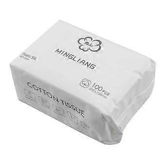 100PCS Disposable Wash Face Towel, Clean Face Towel, Make of Cotton, Remove Makeup Towel, Wash Facial Tissue