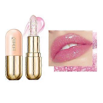 04# Pink Shimmer PH Color-Changing Lip Balm – Moisturizing Glossy Tint for Dry Lips