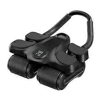 4-Wheel Abdominal Workout Roller with Elbow Support Anti-Slip Core Exercise Machine Multifunctional