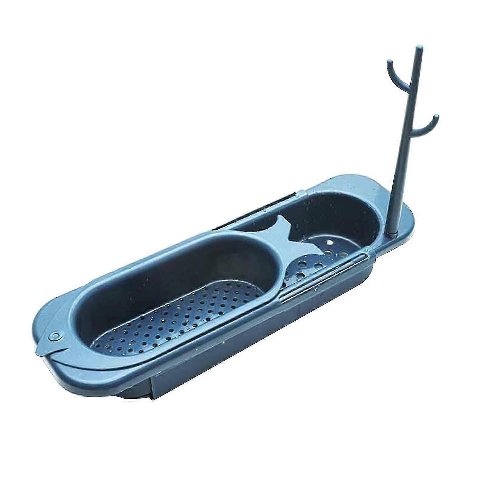Faucet storage for kitchen sink hanger rack with clip