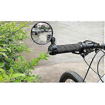 1x Universal Bicycle Handlebar Mini Rearview Mirror Adjustable Rotatable