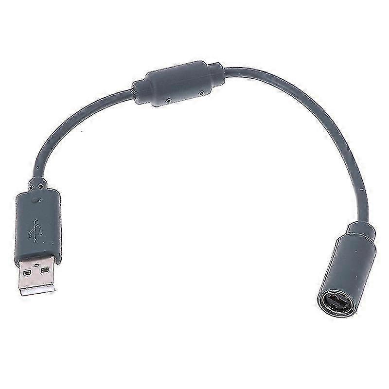 360 Wired Controller USB Breakaway Cable Adapter Cord Gray 23cm HFMQV