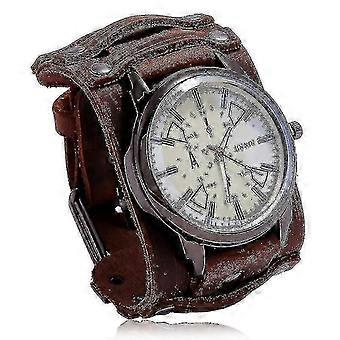 Luxe herenpolshorloge (retro bruin-366), T