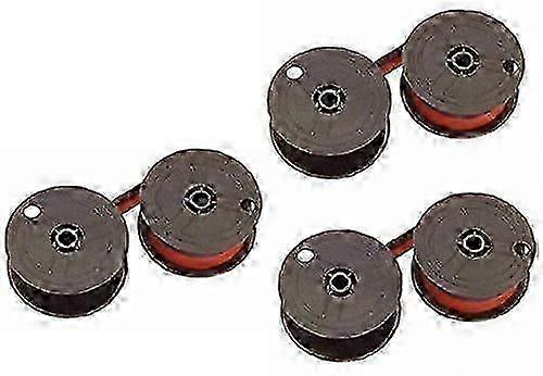 Compatible with Sharp VX-2652B Printer Ribbons 3-Pack Black/Red