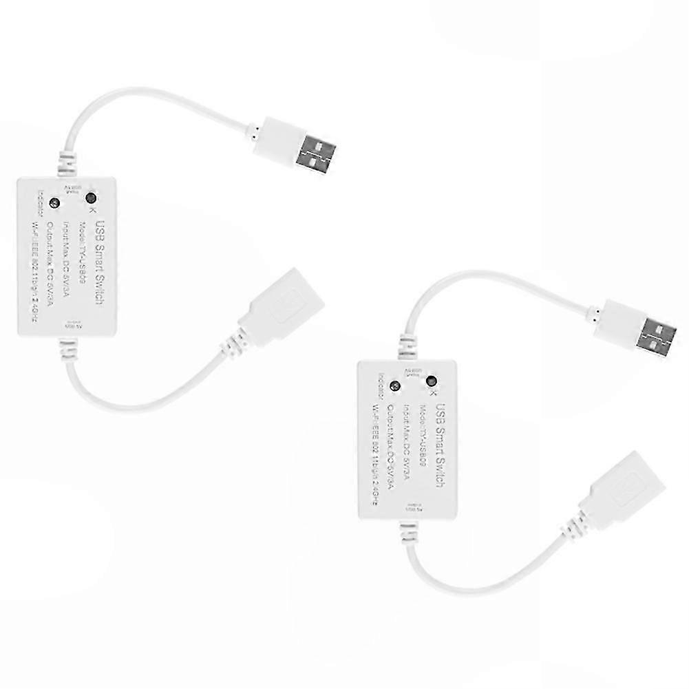 Tuya Wi-Fi USB Smart Switch Controller Module, 2-Pack for Household Appliances and Circuit Breakers