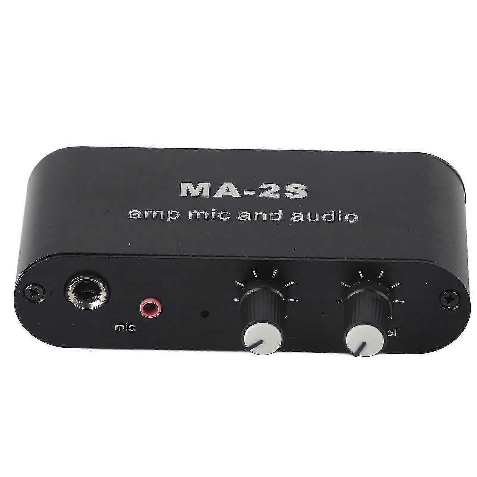 MA2S Mini Audio Preamplifier compatible with Phonograph Record Player, DC12-24V