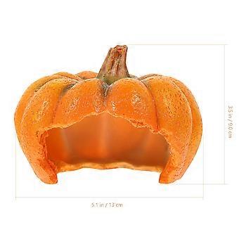 Pumpkin Hamster Shelter Resin Pumpkin Decor for Decor