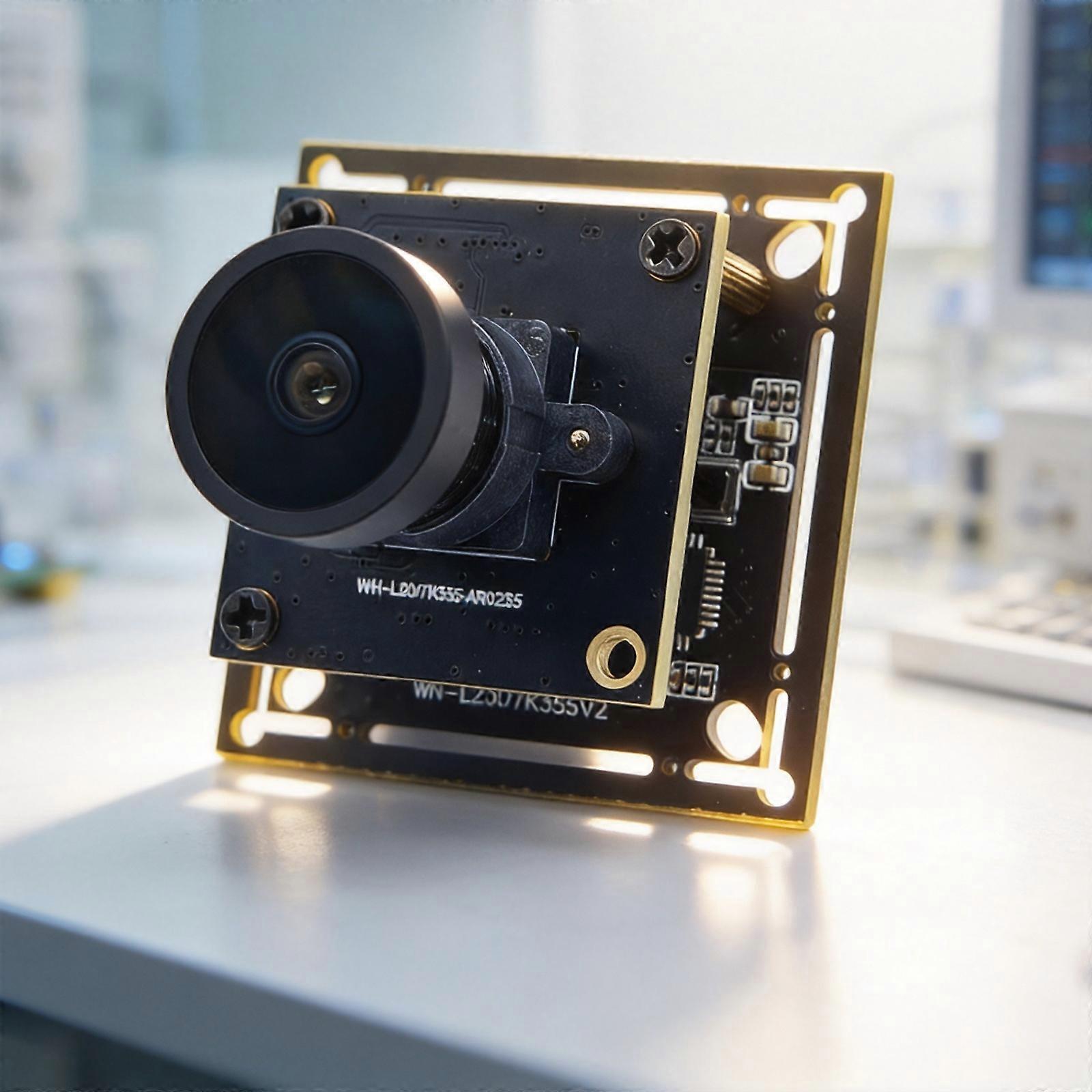 USB Global-Shutter Camera Module with AR0235 Sensings, 1080P 60Fps Capturing, USB 2.0 Interfaces H.265 Encoding for Embedded Imaging Multicolor