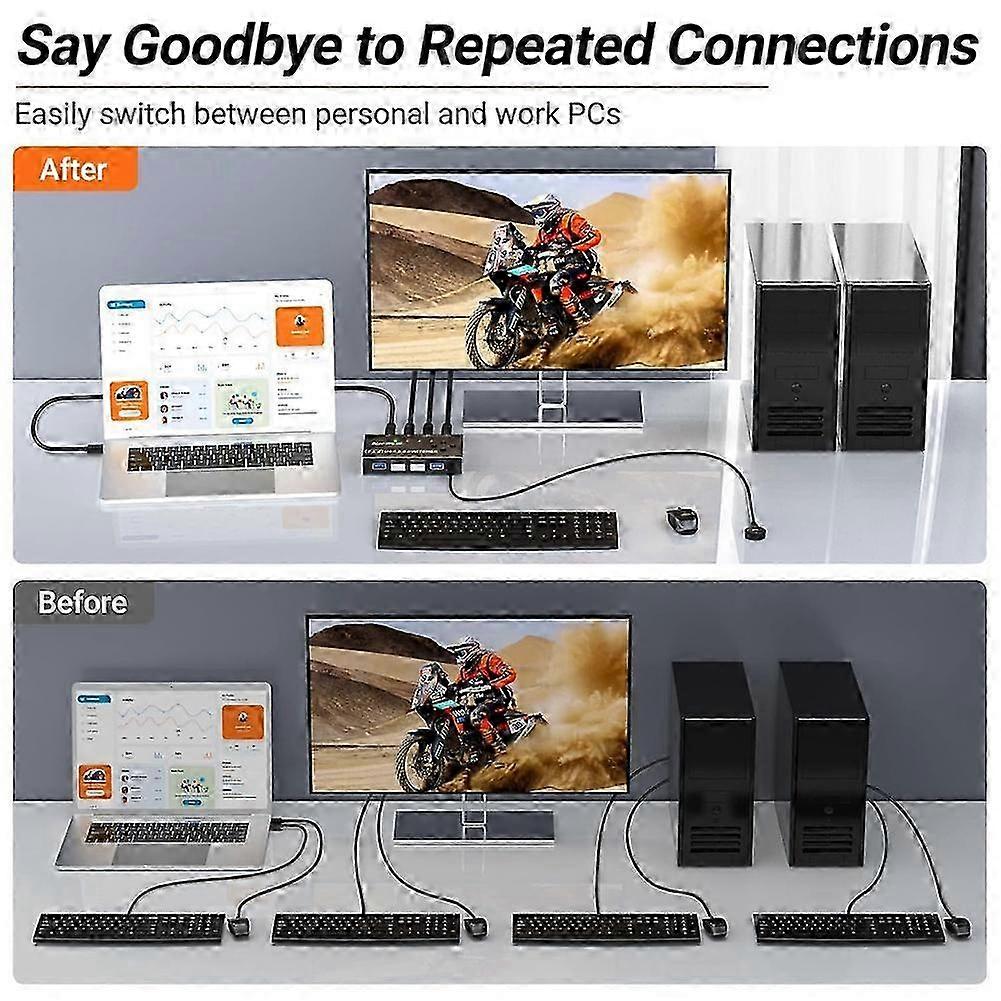 4-Port USB 3.0 Switch Selector