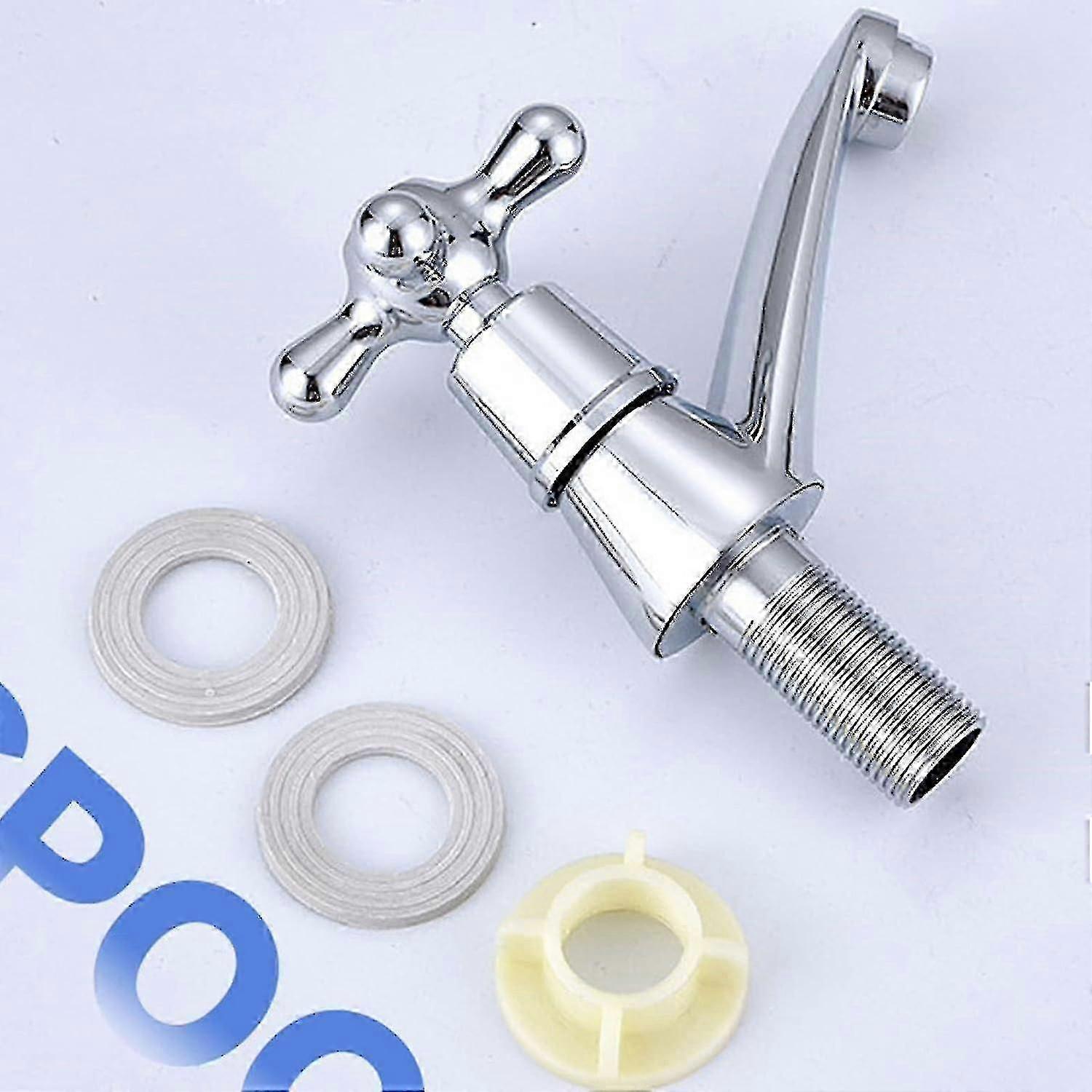 Metal Crosshead Basin Taps Pair