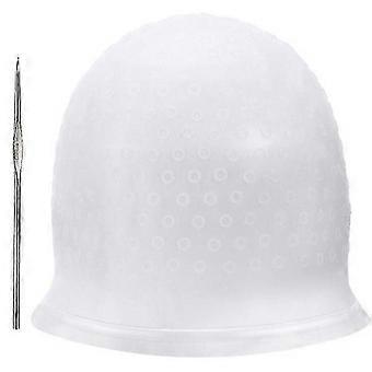Silikon-Haarfärbehaube mit Haken für den Salongebrauch, eine