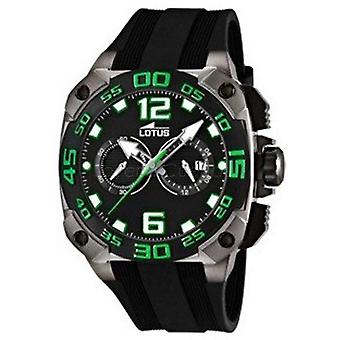 Lotus chrono watch for Unisex Analog Quartz with Polyurethane Bracelet L15791/4
