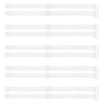 Anti-Slip Adjustable High Heel Shoe Straps, Transparent TPU Replacement Straps, 10 Pairs