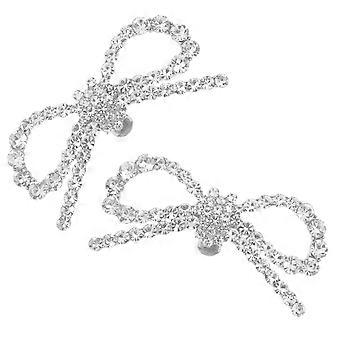 Bowknot Rhinestone Shoe Clips for Wedding Shoes Detachable 3Pairs Set